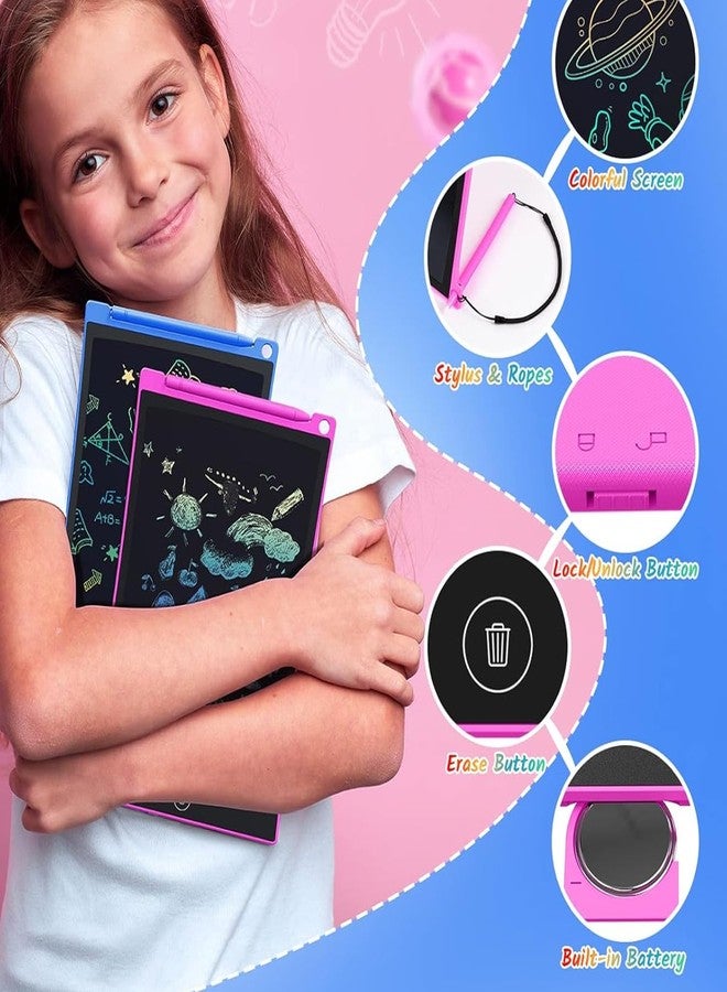 سنابترون هدايا سنابترون المميزة لأعياد ميلاد الأطفال وحفلاتهم: لوحة كتابة ملونة LCD واحدة للدراسة/الرسم الرقمي، شاشة لوحية للرسم، مناسبة للأطفال من عمر 3 إلى 6 سنوات، لوحة سحرية ضمن مجموعة ألواح قابلة للمسح، أفضل مجموعة ألعاب للبنات - Image 2